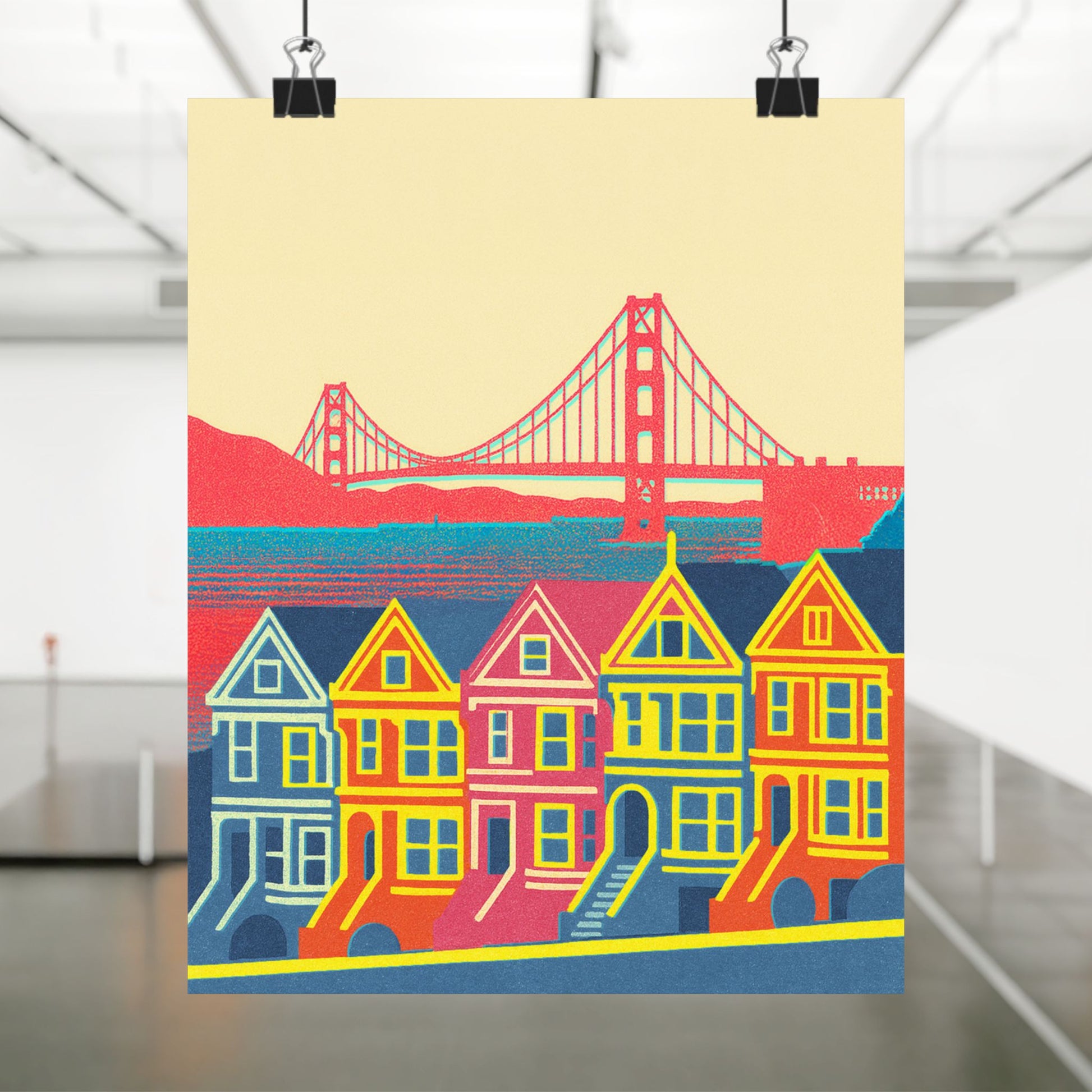 San Francisco Skyline Poster Minimal Poster
