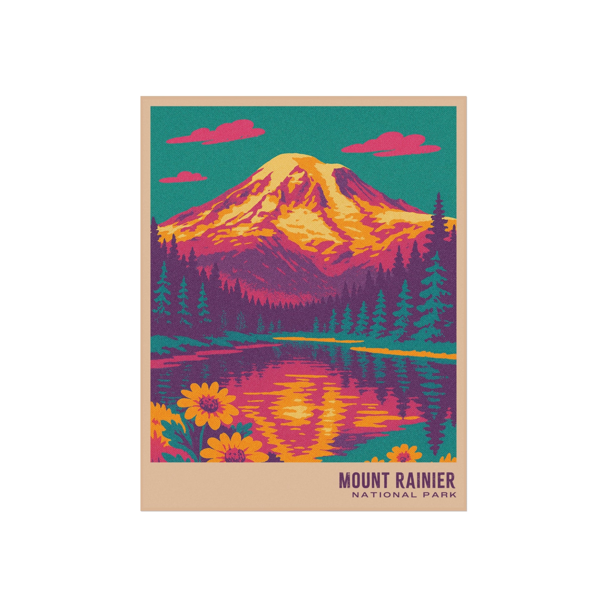 Mount Rainier National Park Poster : VINTAGEGRAPH Collection