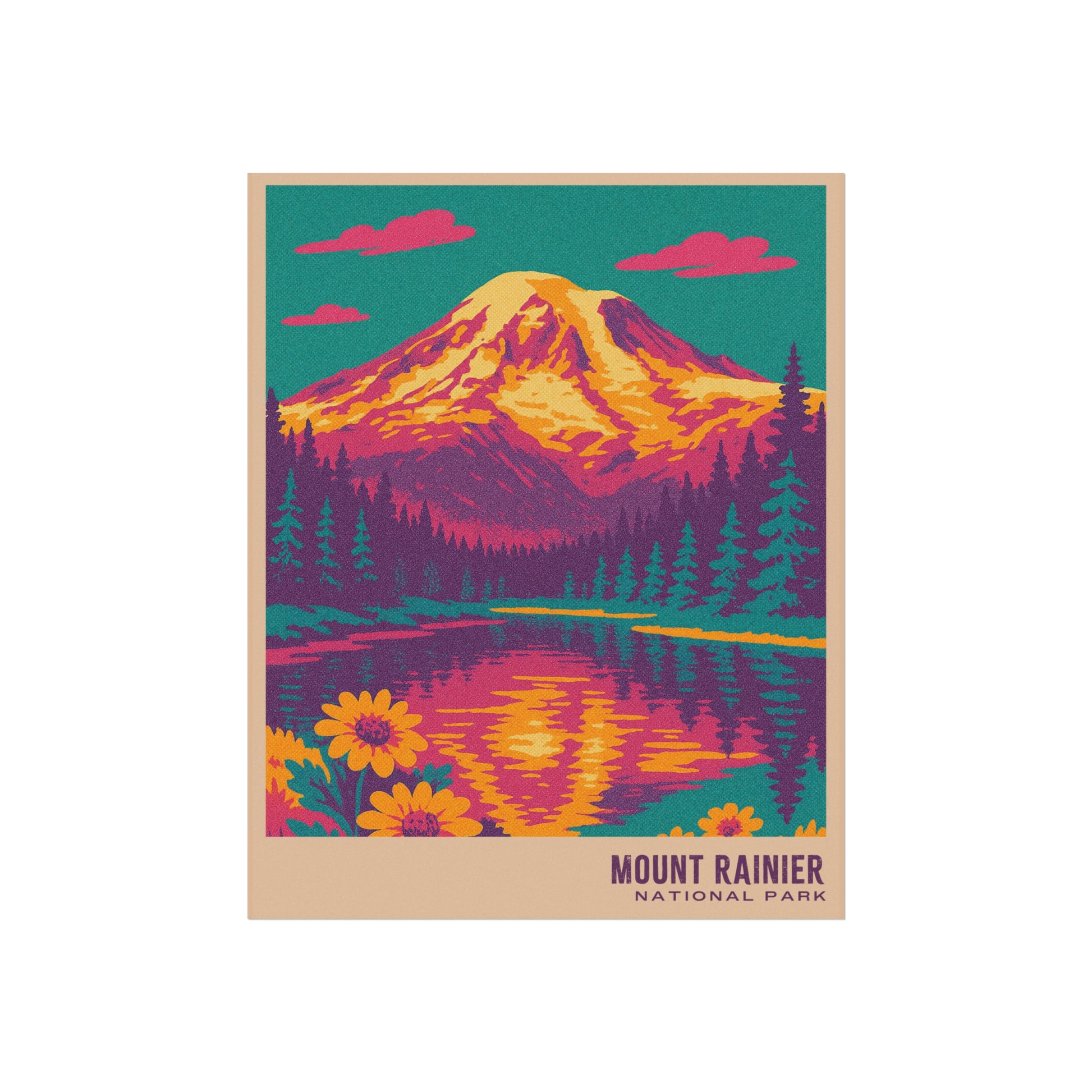 Mount Rainier National Park Poster : VINTAGEGRAPH Collection