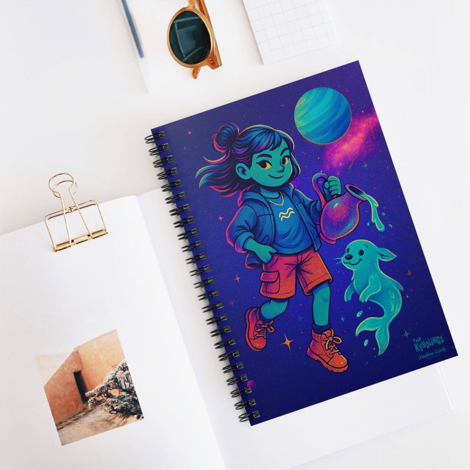 Spiral Notebook by Zodiac Girls: Aquarius