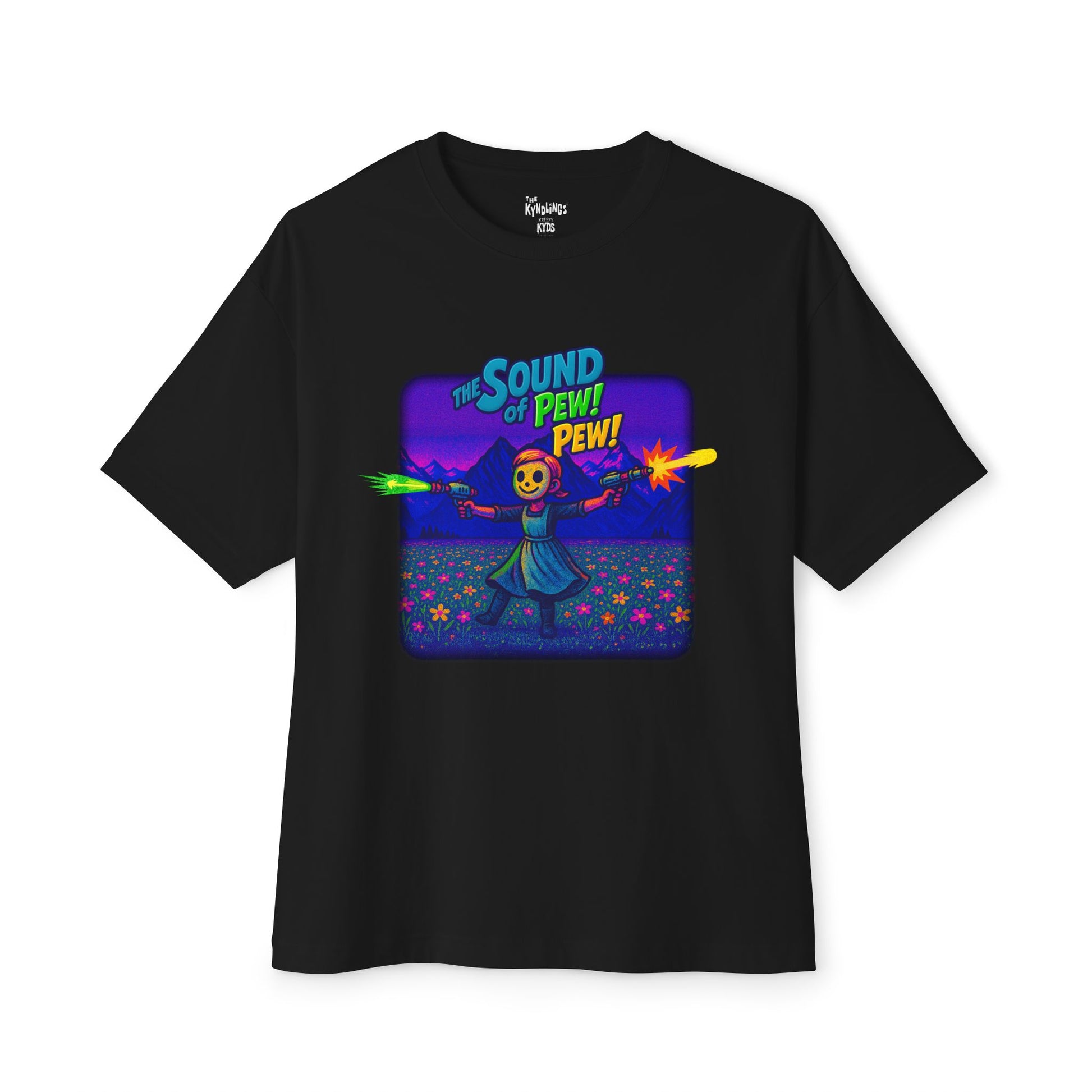 The Sound of Pew Pew : Oversized Graphic Tee