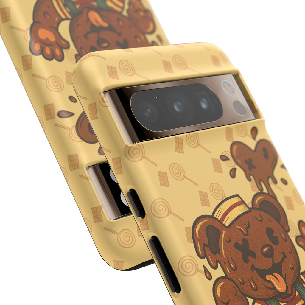 ChocoBear Phone Case - Melting Chocolate Bear Design for iPhone, Samsung Galaxy, and Google Pixel