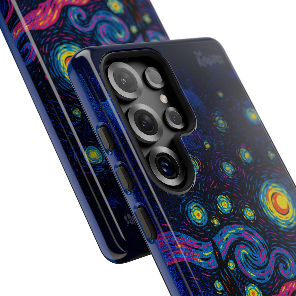 Starry Artist Phone Case | Van Gogh-Inspired Masked Art | Bold Indie Aesthetic Cover for iPhone & Samsung