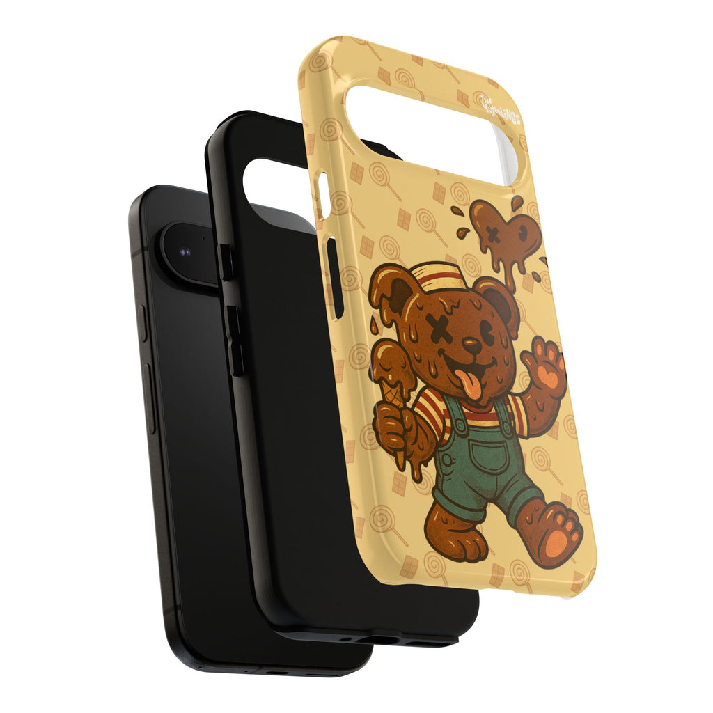 ChocoBear Phone Case - Melting Chocolate Bear Design for iPhone, Samsung Galaxy, and Google Pixel
