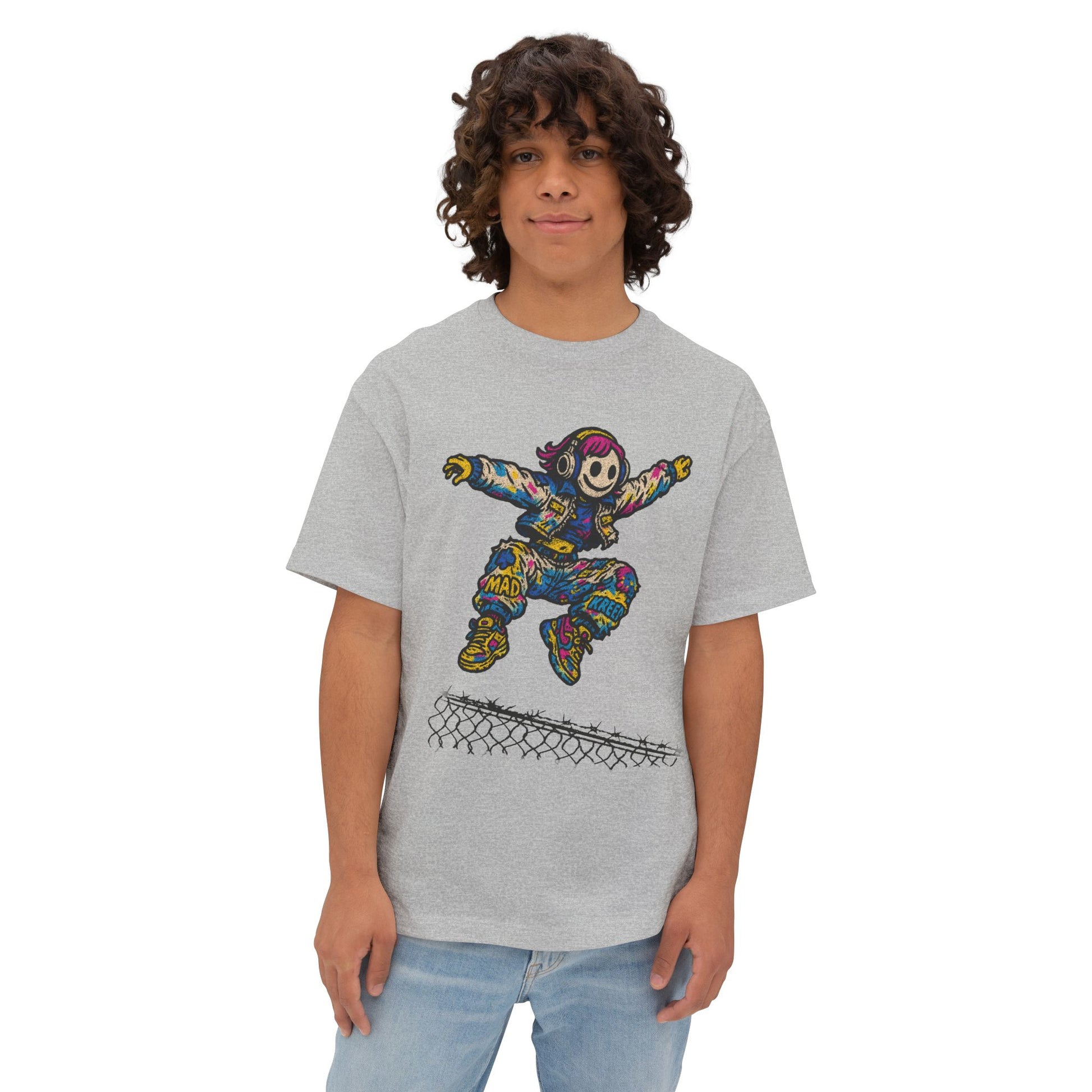 “Get Over It” Jump Shirt Oversized Boxy Tee