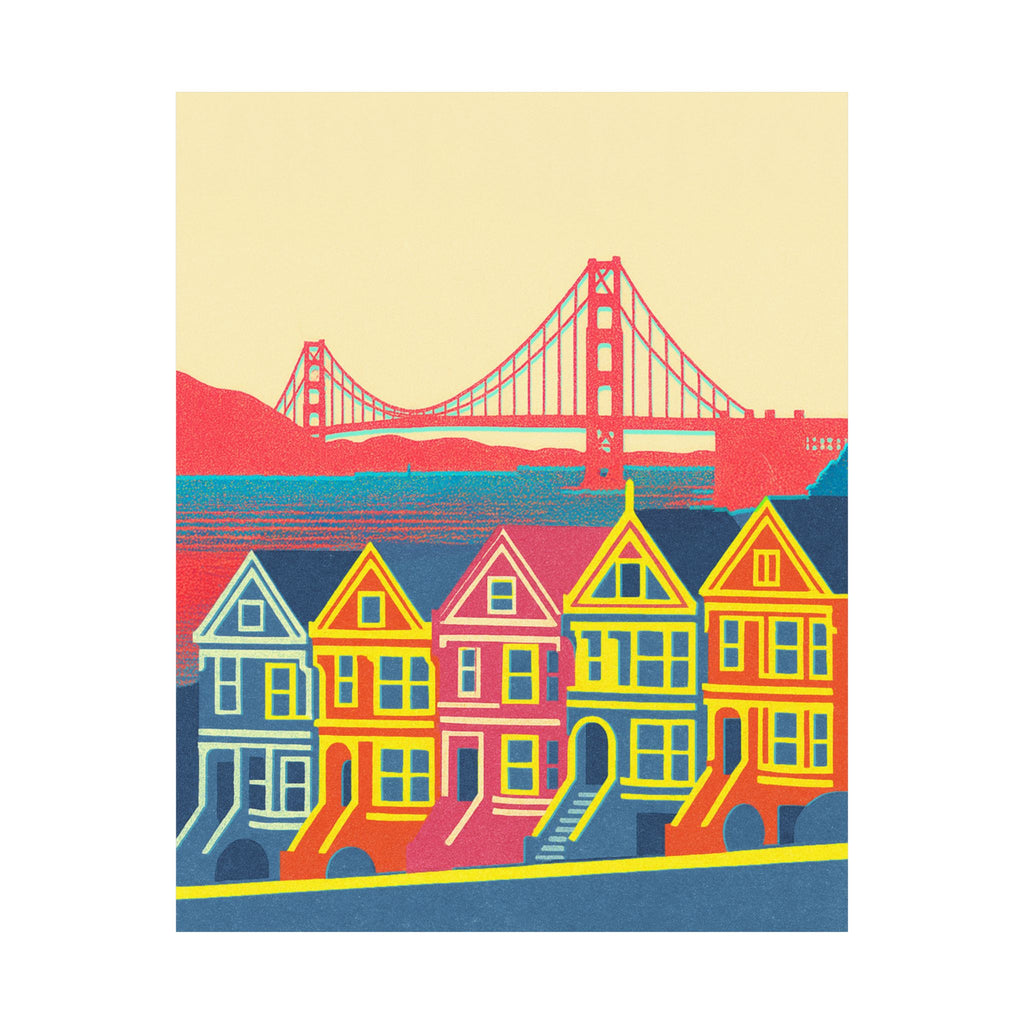 San Francisco Skyline Poster Minimal Poster
