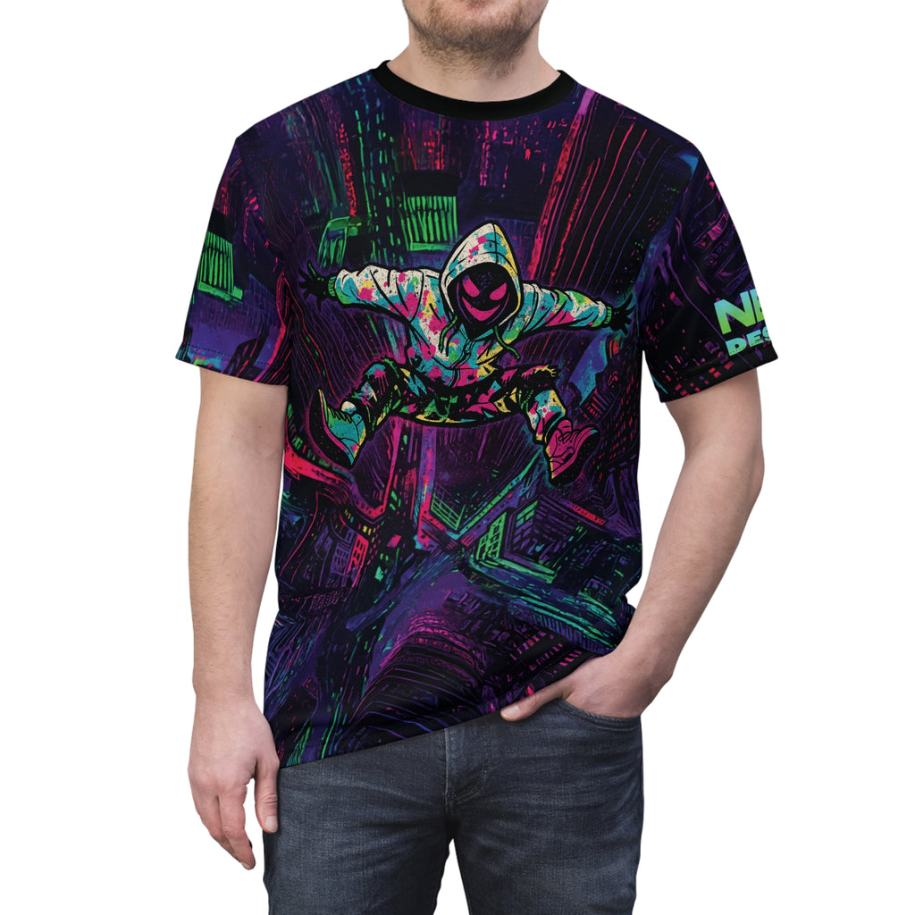 Neon Descent Cyberpunk Tee