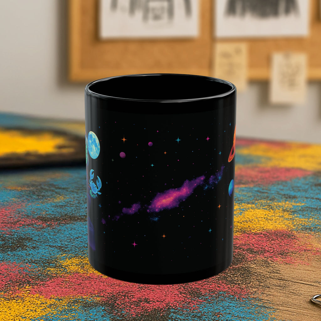 Cosmic Black Mug: Cancer