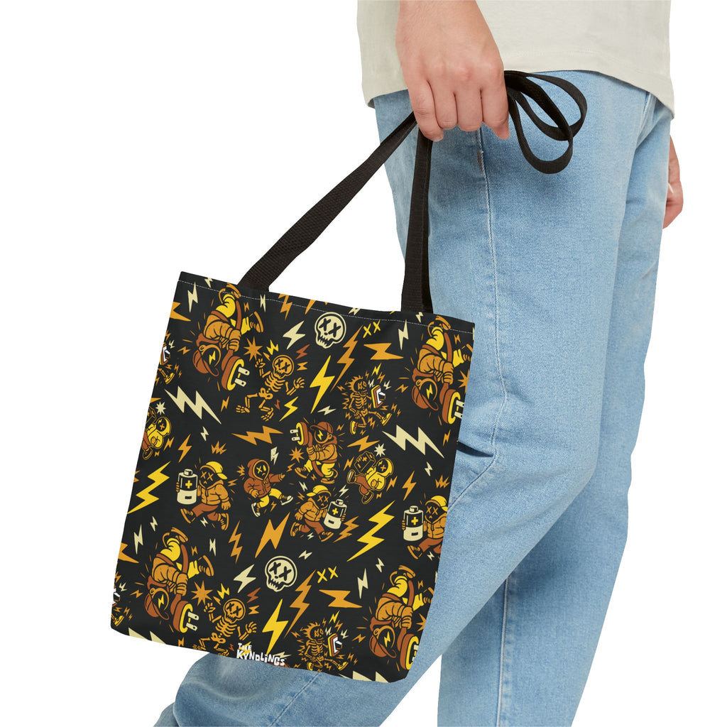 Electric Kreepy Kyds Pattern Tote Bag