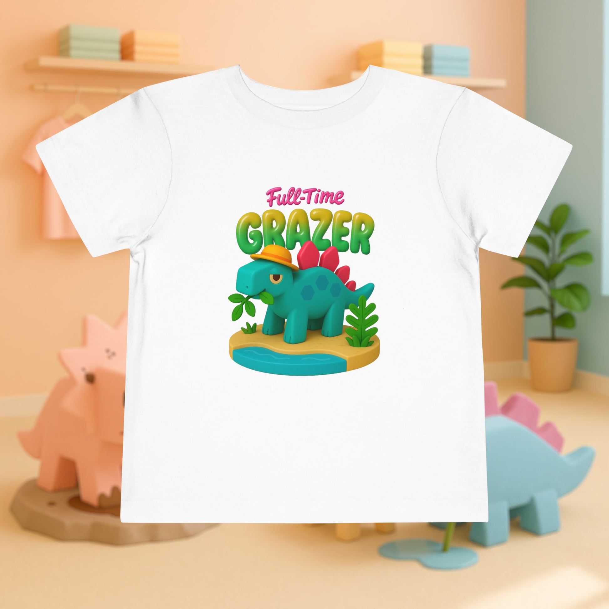 Full-Time Grazer! Steve the Stegosaurus | Toddler Dinosaur Tee