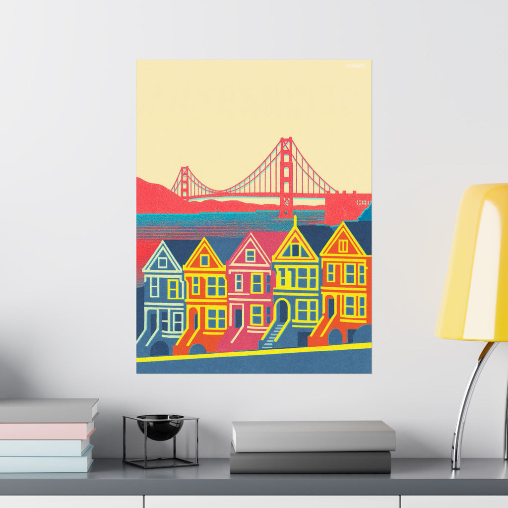 San Francisco Skyline Poster Minimal Poster