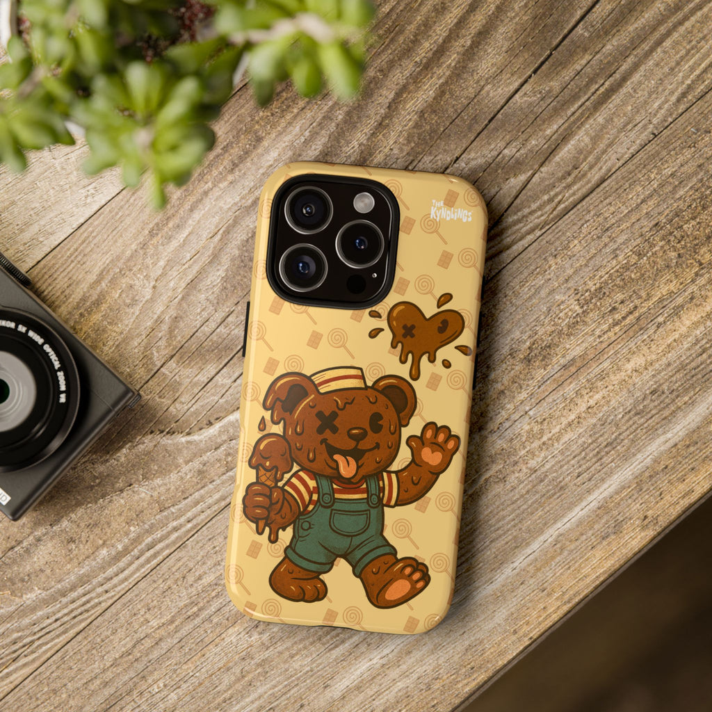 ChocoBear Phone Case - Melting Chocolate Bear Design for iPhone, Samsung Galaxy, and Google Pixel