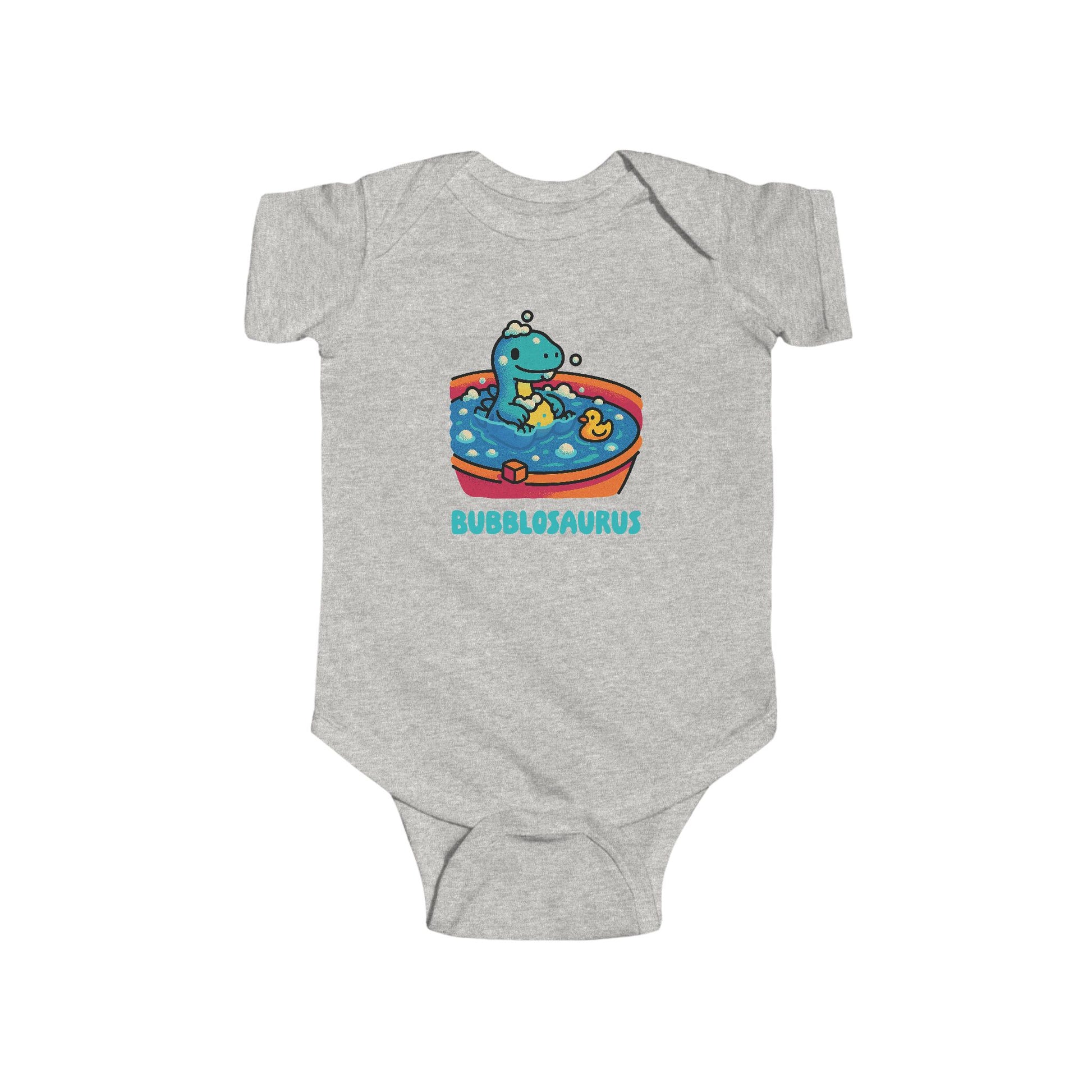 Bubblosaurus Baby Onesie | DYNOSAWR Series | Cute Bath-Time Dinosaur Infant Bodysuit, Baby Shower Gift