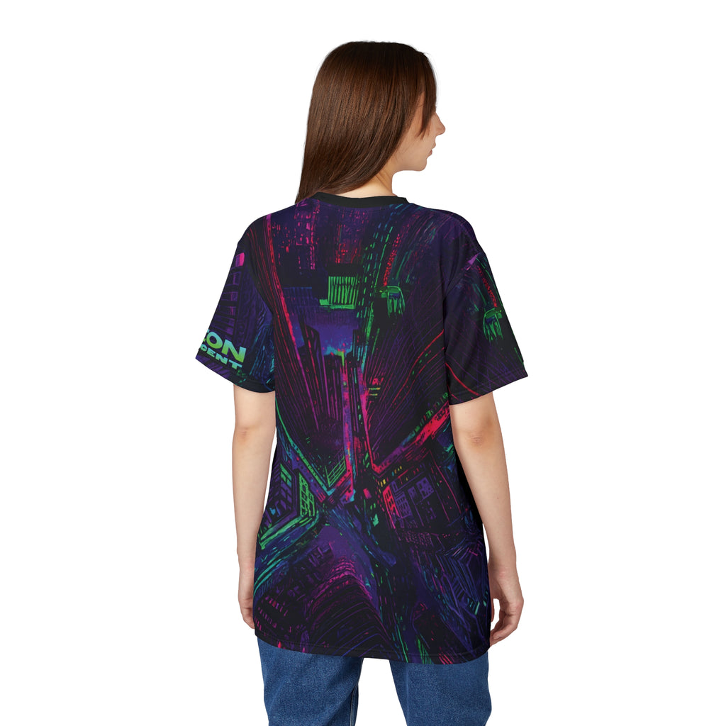 Neon Descent Cyberpunk Tee
