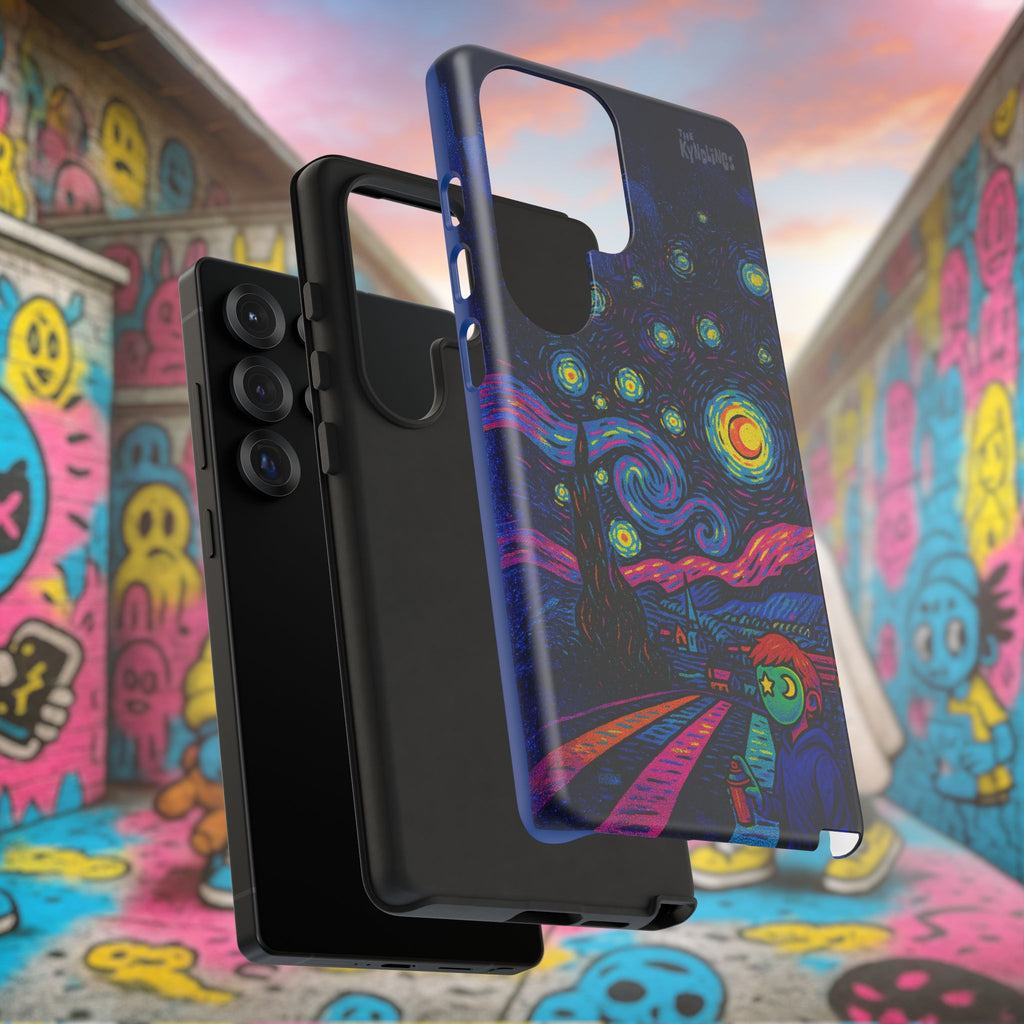 Starry Artist Phone Case | Van Gogh-Inspired Masked Art | Bold Indie Aesthetic Cover for iPhone & Samsung