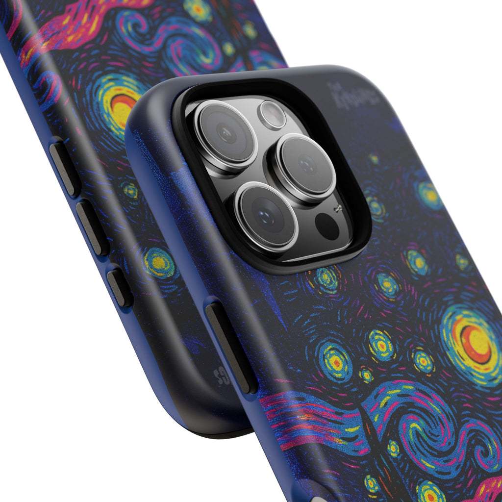 Starry Artist Phone Case | Van Gogh-Inspired Masked Art | Bold Indie Aesthetic Cover for iPhone & Samsung
