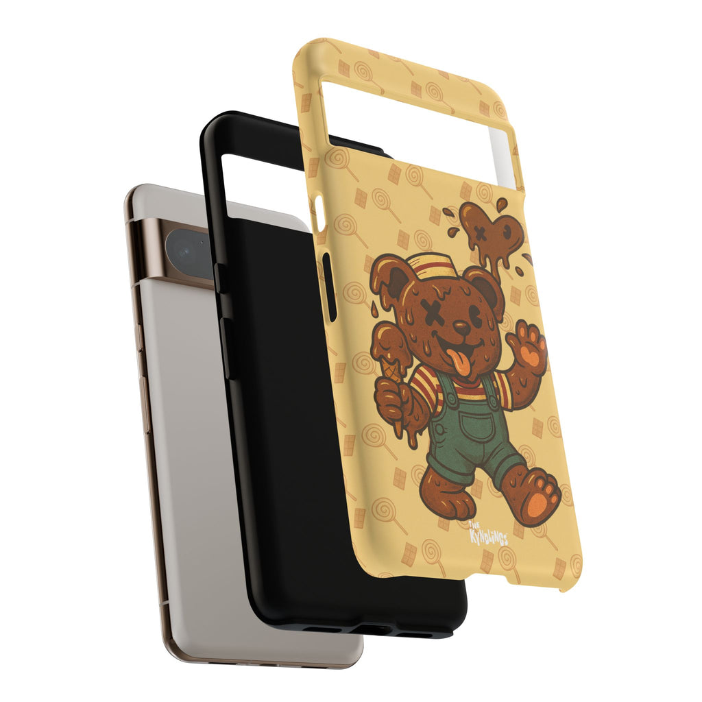 ChocoBear Phone Case - Melting Chocolate Bear Design for iPhone, Samsung Galaxy, and Google Pixel