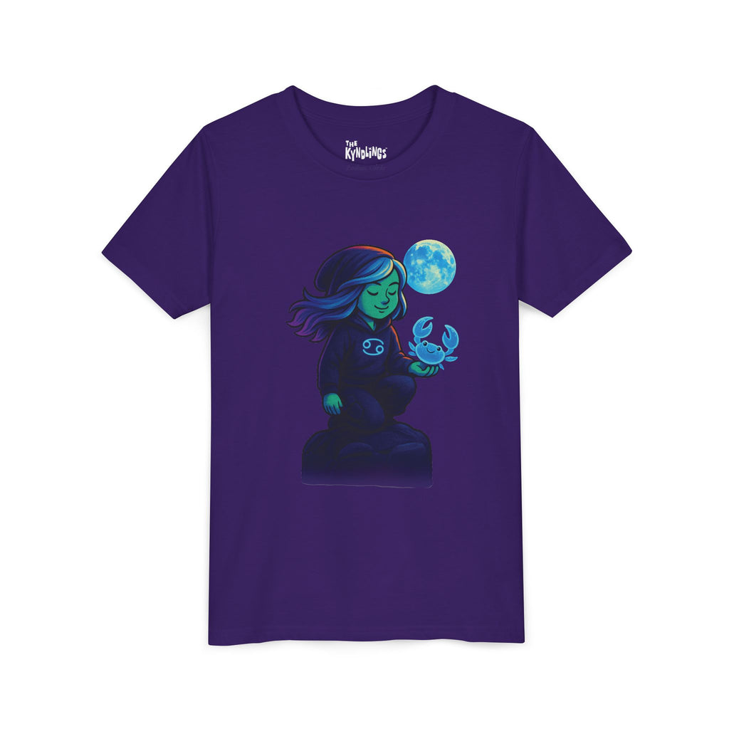 Cancer Zodiac Girl Youth T-Shirt