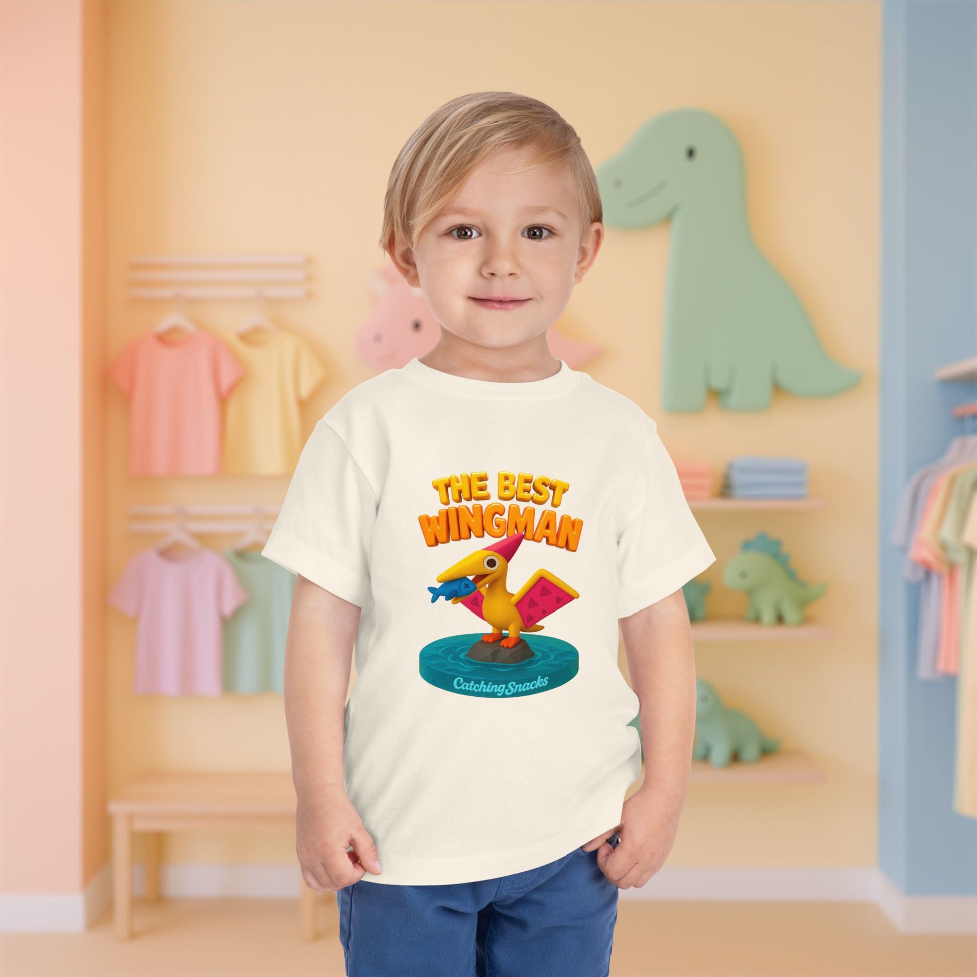 The Best Wingman, PTerry the Pterosaur | Toddler Dinosaur Tee