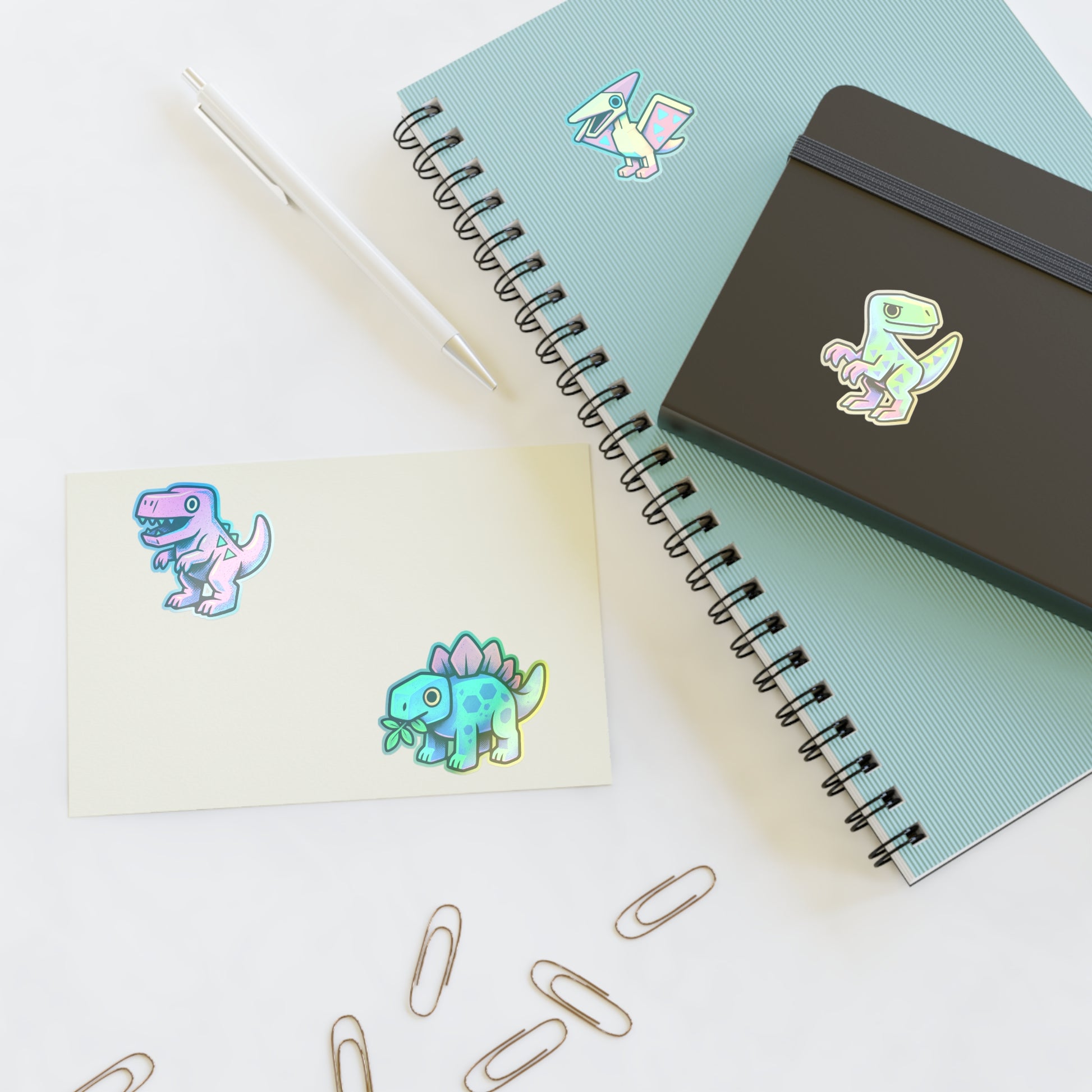 Vibrant Dinosaur Sticker Sheets - Fun Decor for Kids, Party Favors, Scrapbooking, Personalized Gifts, Creative Projects