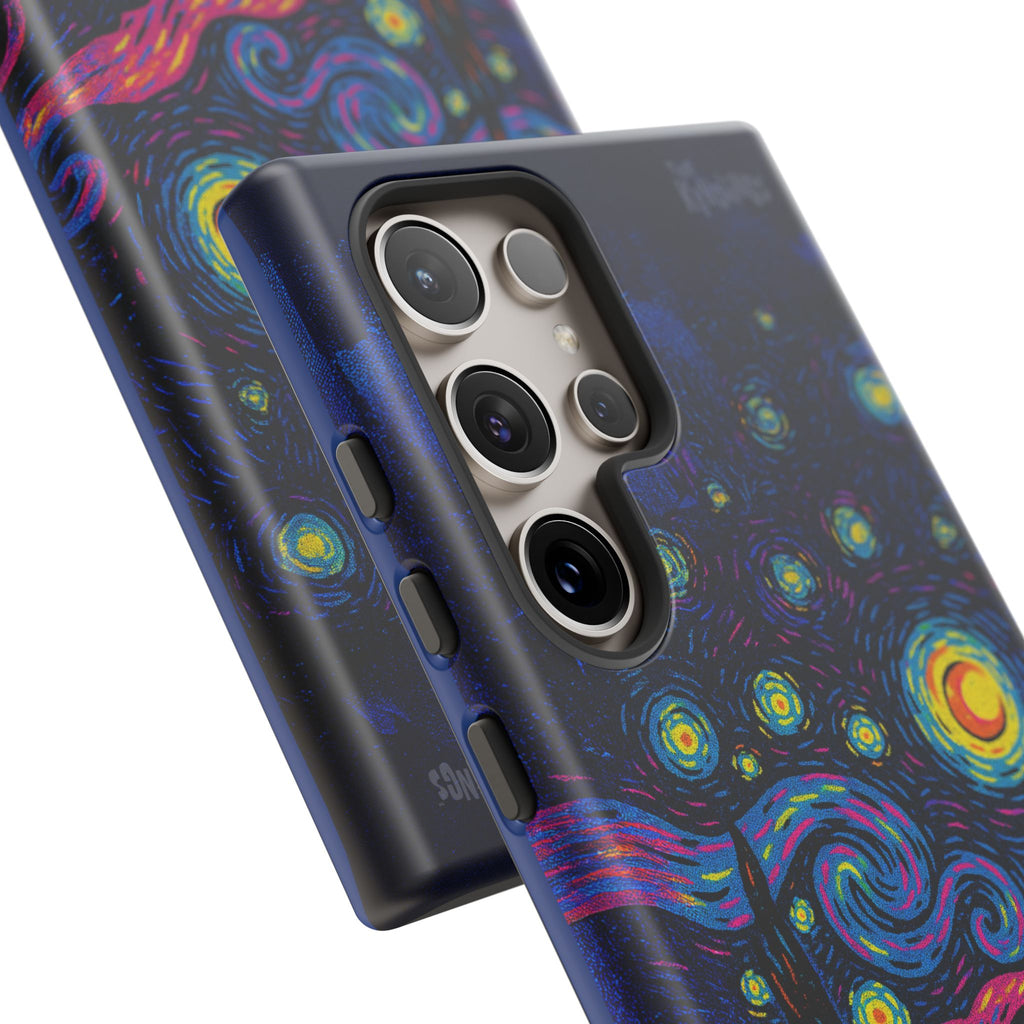 Starry Artist Phone Case | Van Gogh-Inspired Masked Art | Bold Indie Aesthetic Cover for iPhone & Samsung