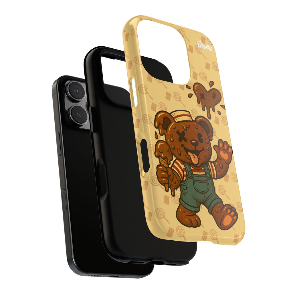 ChocoBear Phone Case - Melting Chocolate Bear Design for iPhone, Samsung Galaxy, and Google Pixel