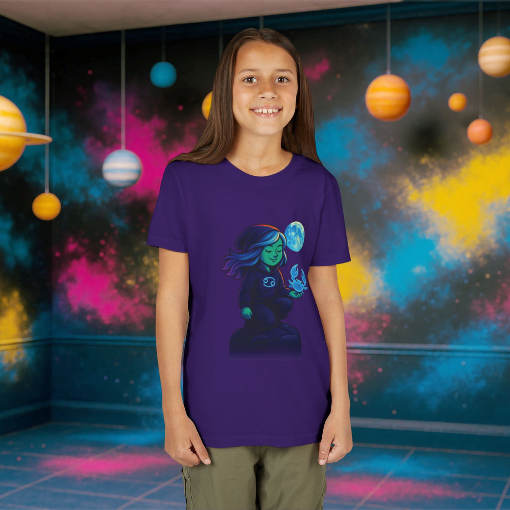 Cancer Zodiac Girl Youth T-Shirt