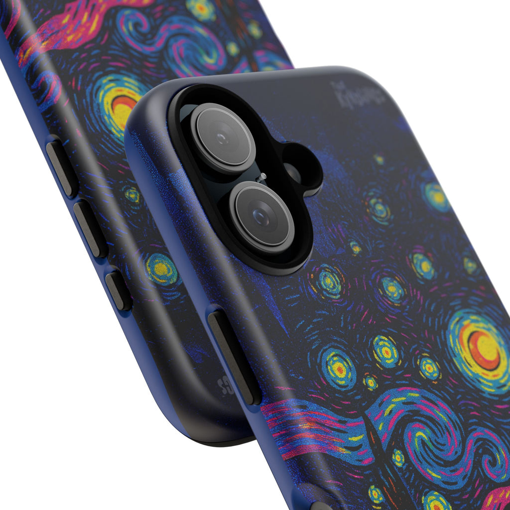 Starry Artist Phone Case | Van Gogh-Inspired Masked Art | Bold Indie Aesthetic Cover for iPhone & Samsung