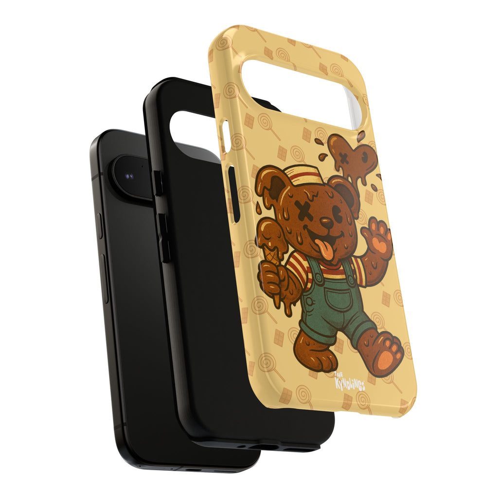 ChocoBear Phone Case - Melting Chocolate Bear Design for iPhone, Samsung Galaxy, and Google Pixel