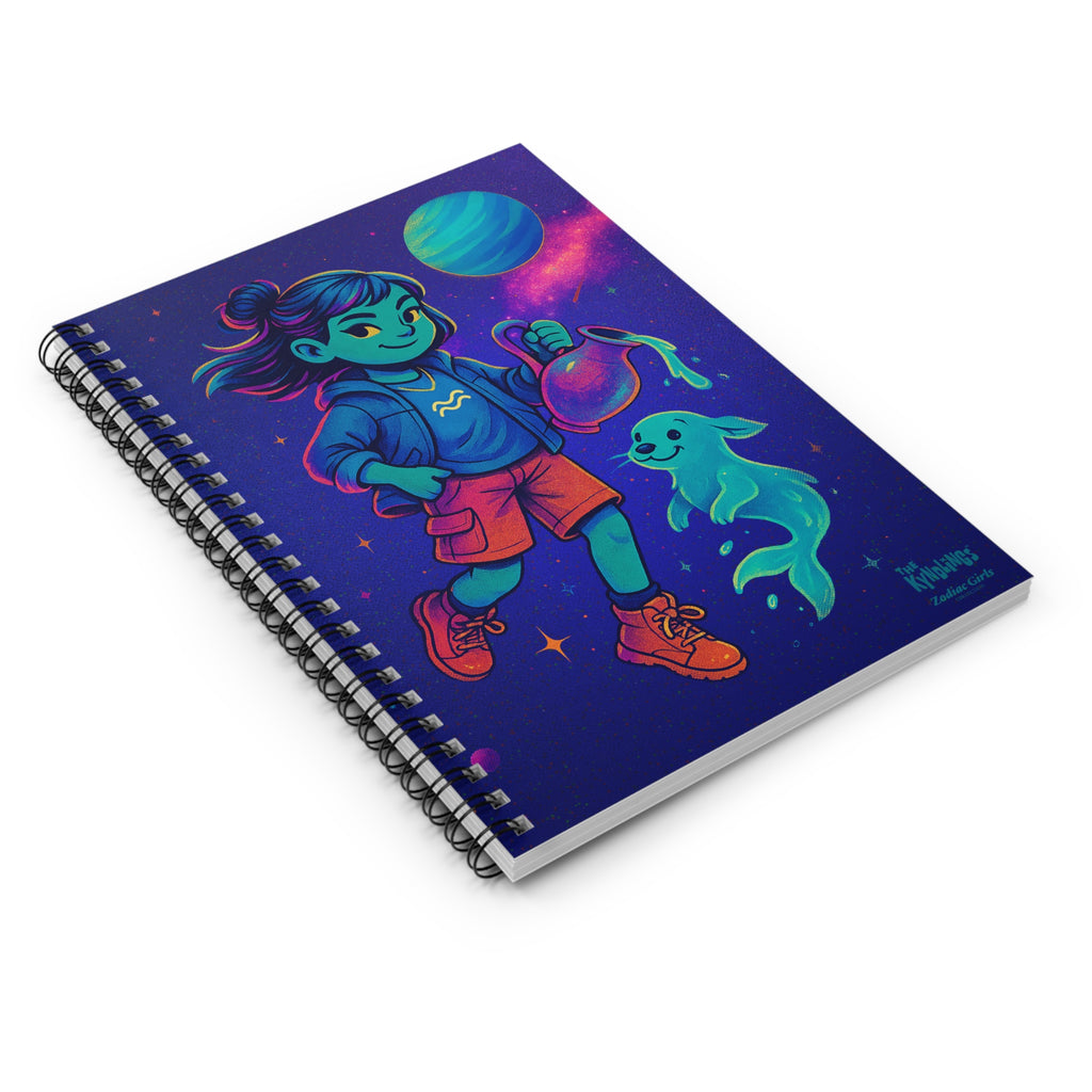 Spiral Notebook by Zodiac Girls: Aquarius