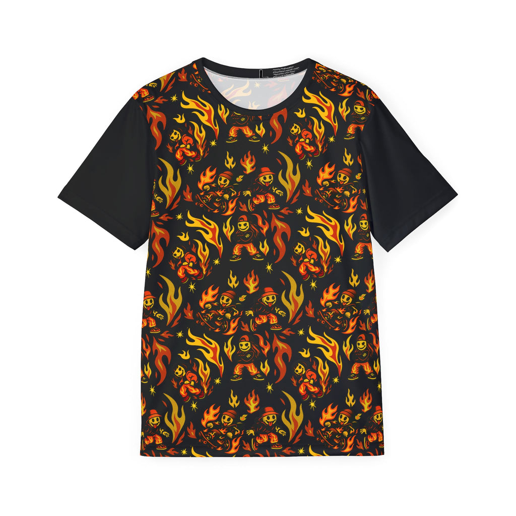 Men's FLAME Sports Jersey : Kreepy Kyds Pattern