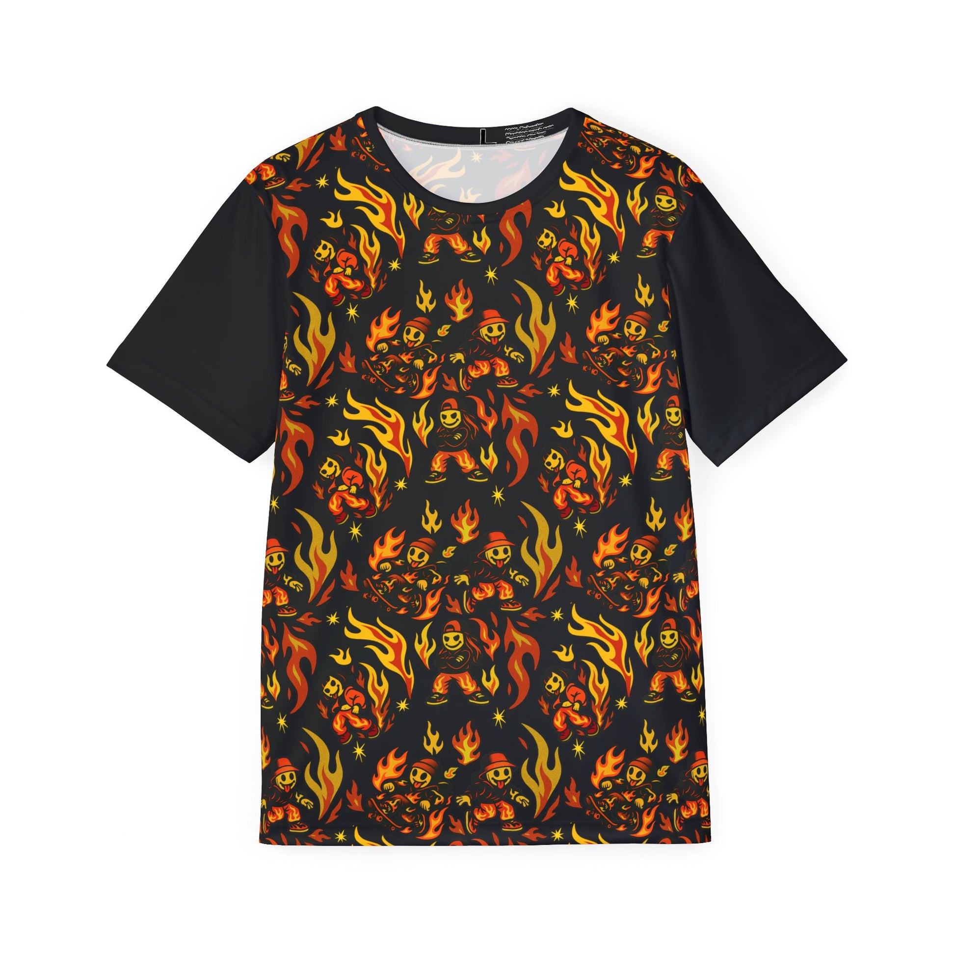 Men's FLAME Sports Jersey : Kreepy Kyds Pattern