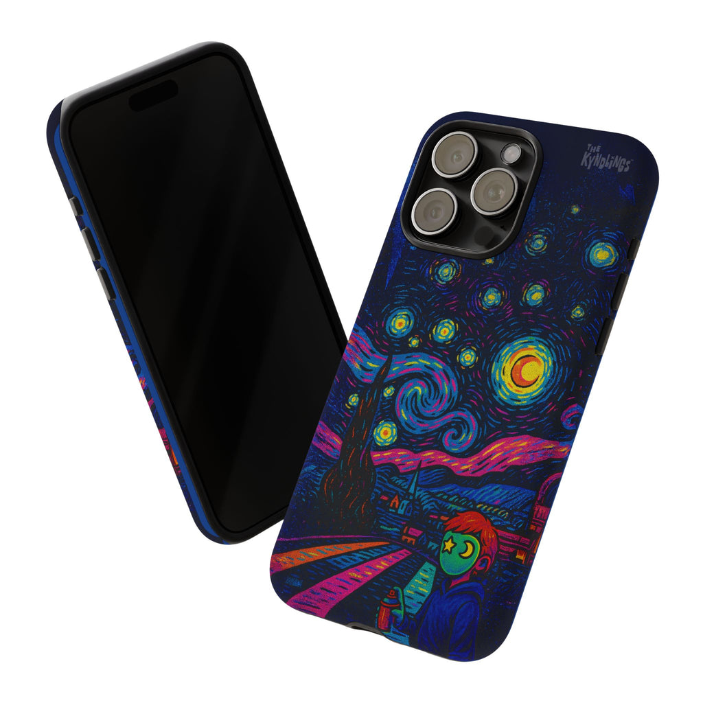 Starry Artist Phone Case | Van Gogh-Inspired Masked Art | Bold Indie Aesthetic Cover for iPhone & Samsung