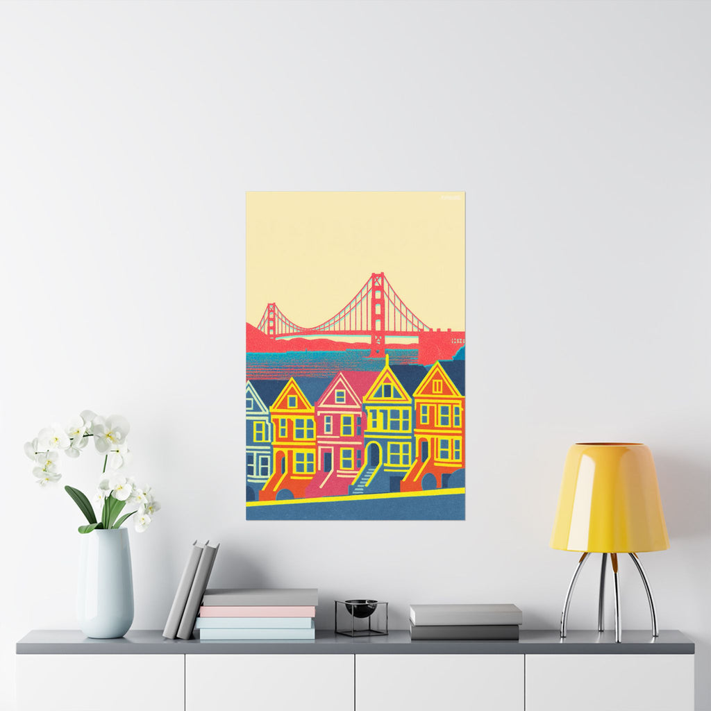 San Francisco Skyline Poster Minimal Poster