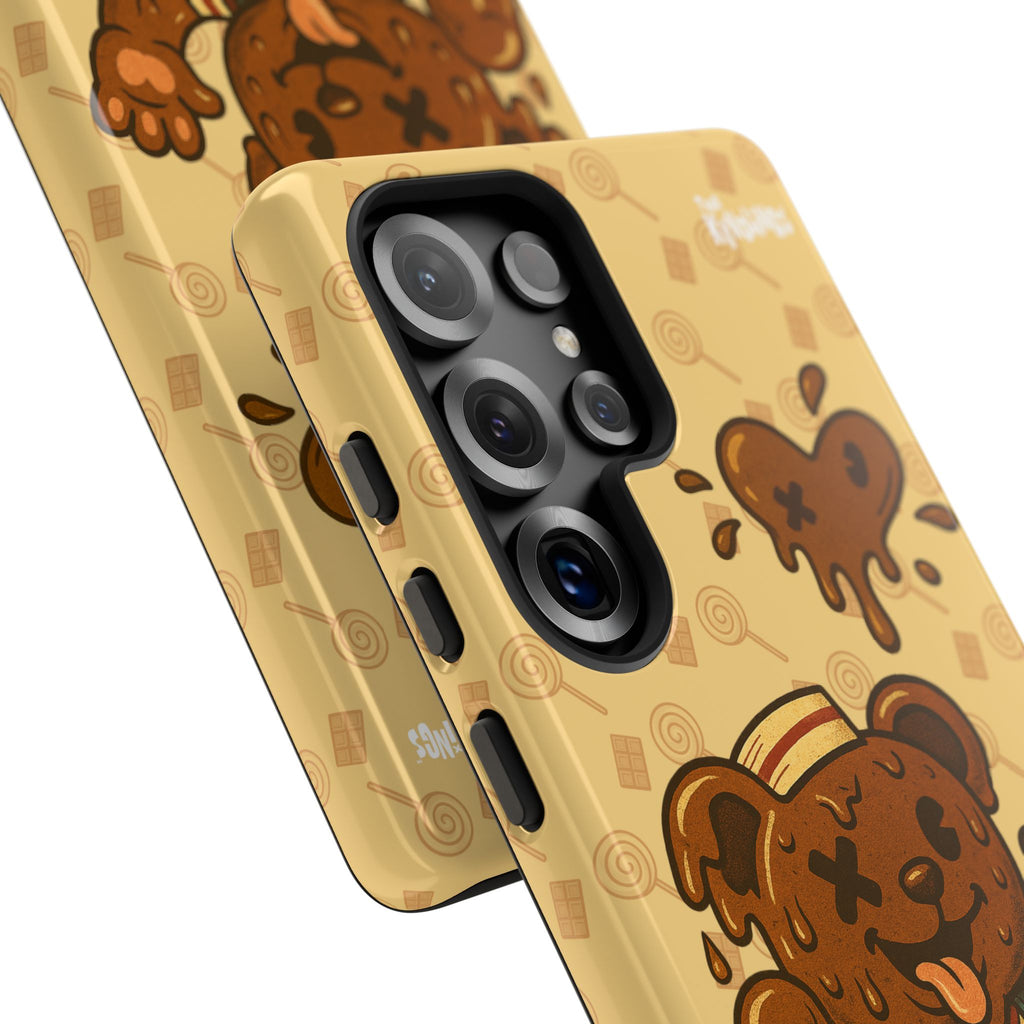 ChocoBear Phone Case - Melting Chocolate Bear Design for iPhone, Samsung Galaxy, and Google Pixel