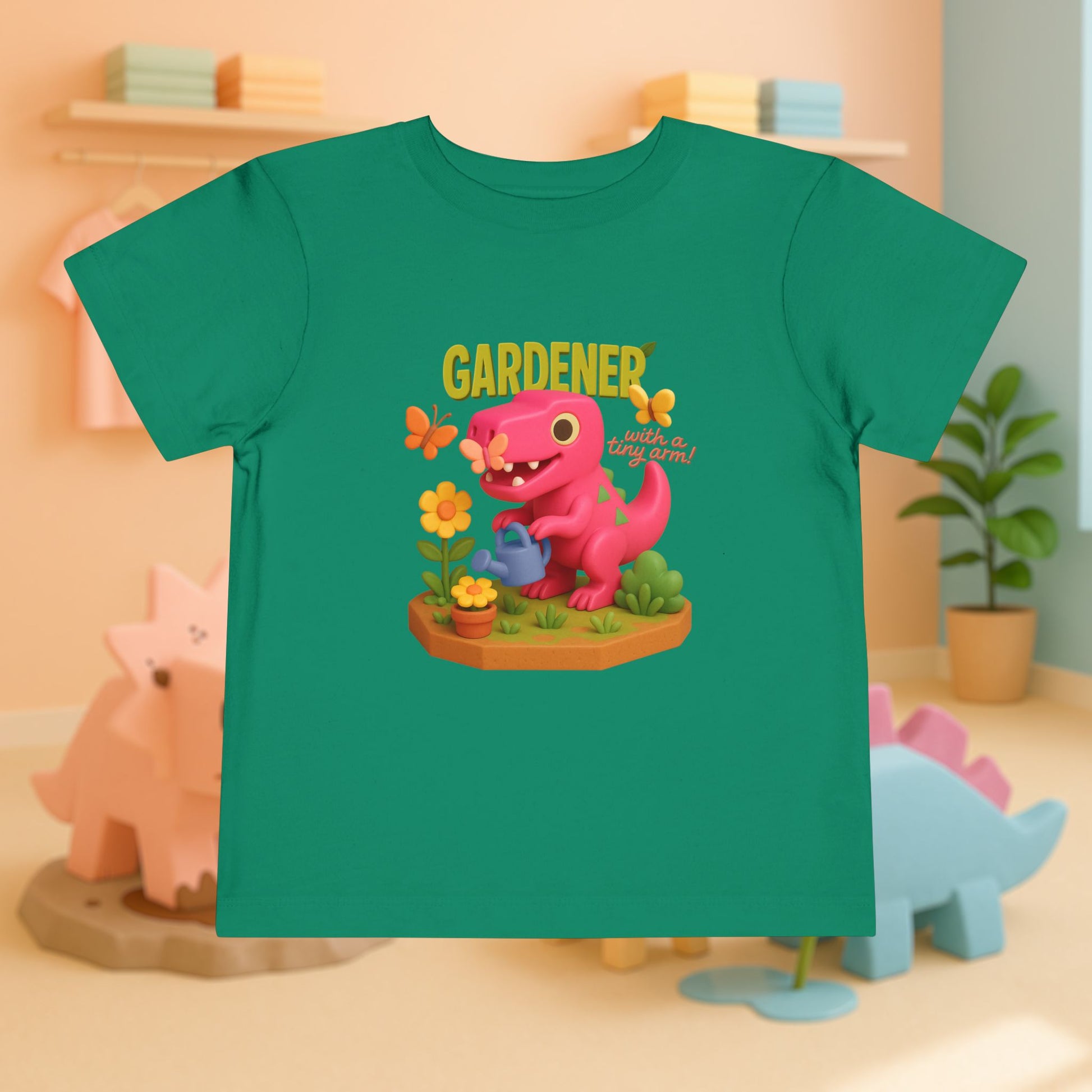 Gardener with a Tiny Arm! Tyra the T-Rex | Toddler Dinosaur Tee