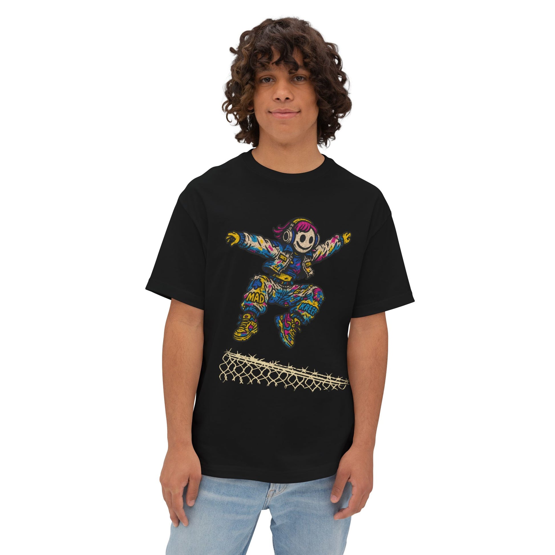 “Get Over It” Jump Shirt Oversized Boxy Tee
