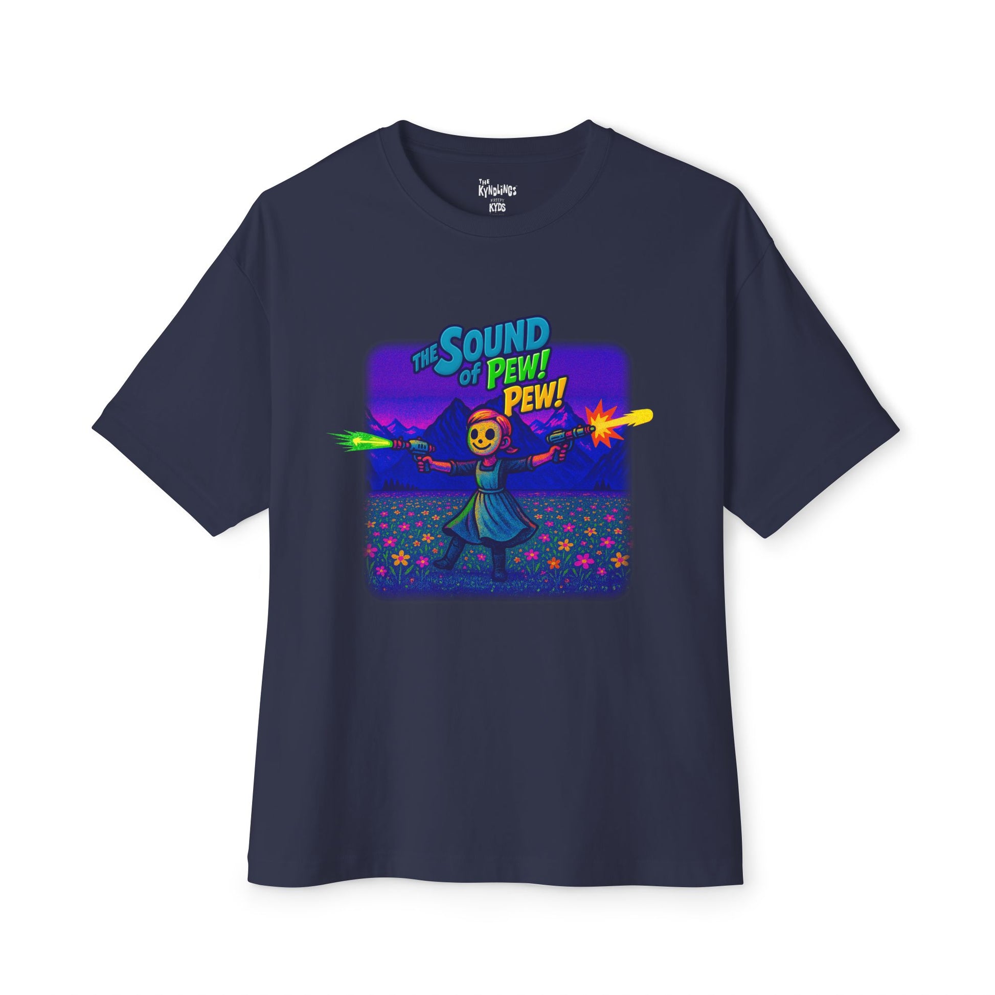 The Sound of Pew Pew : Oversized Graphic Tee