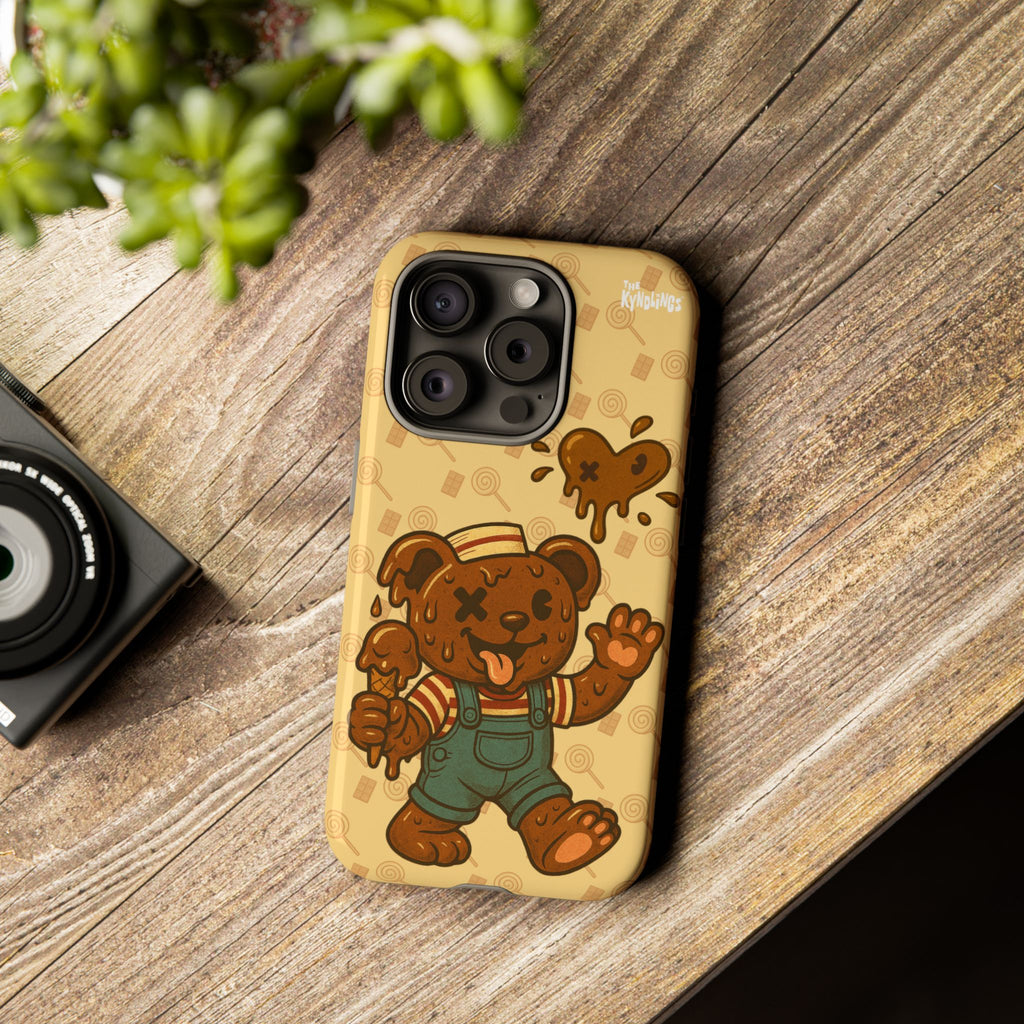 ChocoBear Phone Case - Melting Chocolate Bear Design for iPhone, Samsung Galaxy, and Google Pixel