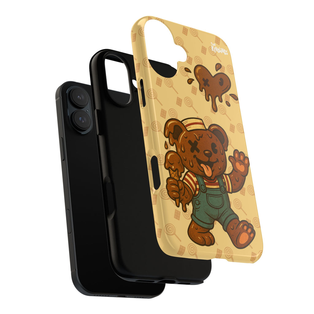ChocoBear Phone Case - Melting Chocolate Bear Design for iPhone, Samsung Galaxy, and Google Pixel