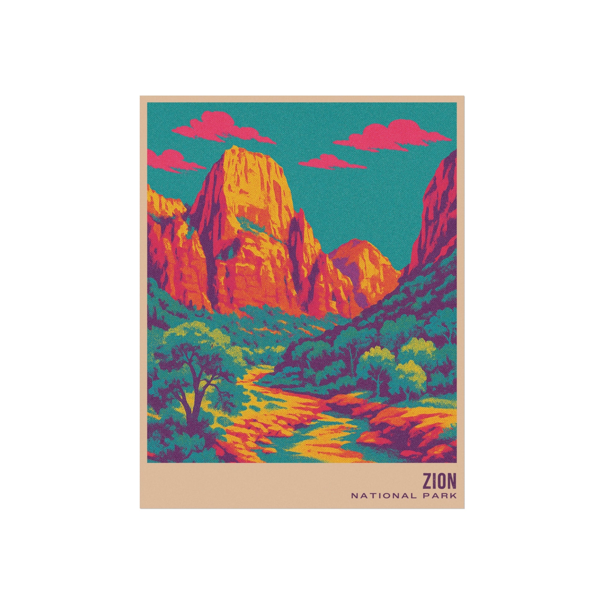 Zion National Park Poster : VINTAGEGRAPH Collection