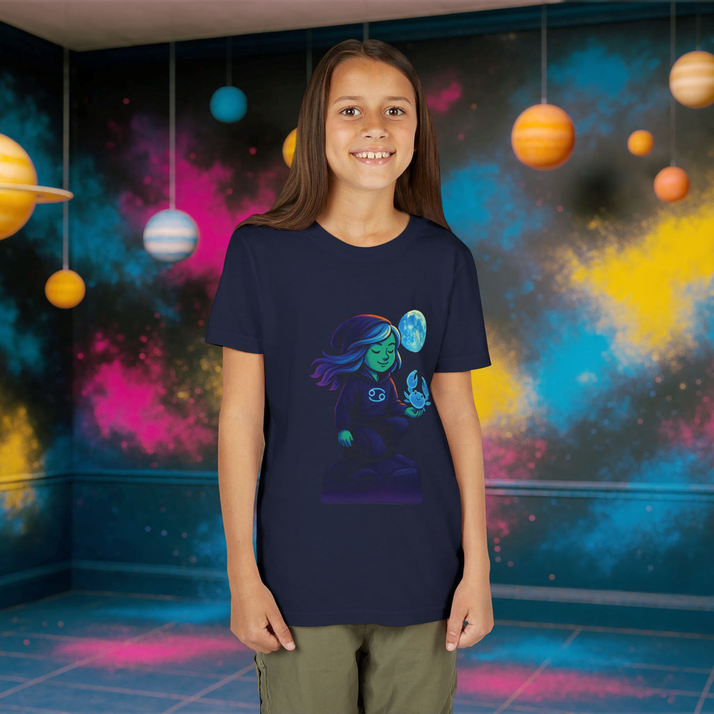 Cancer Zodiac Girl Youth T-Shirt