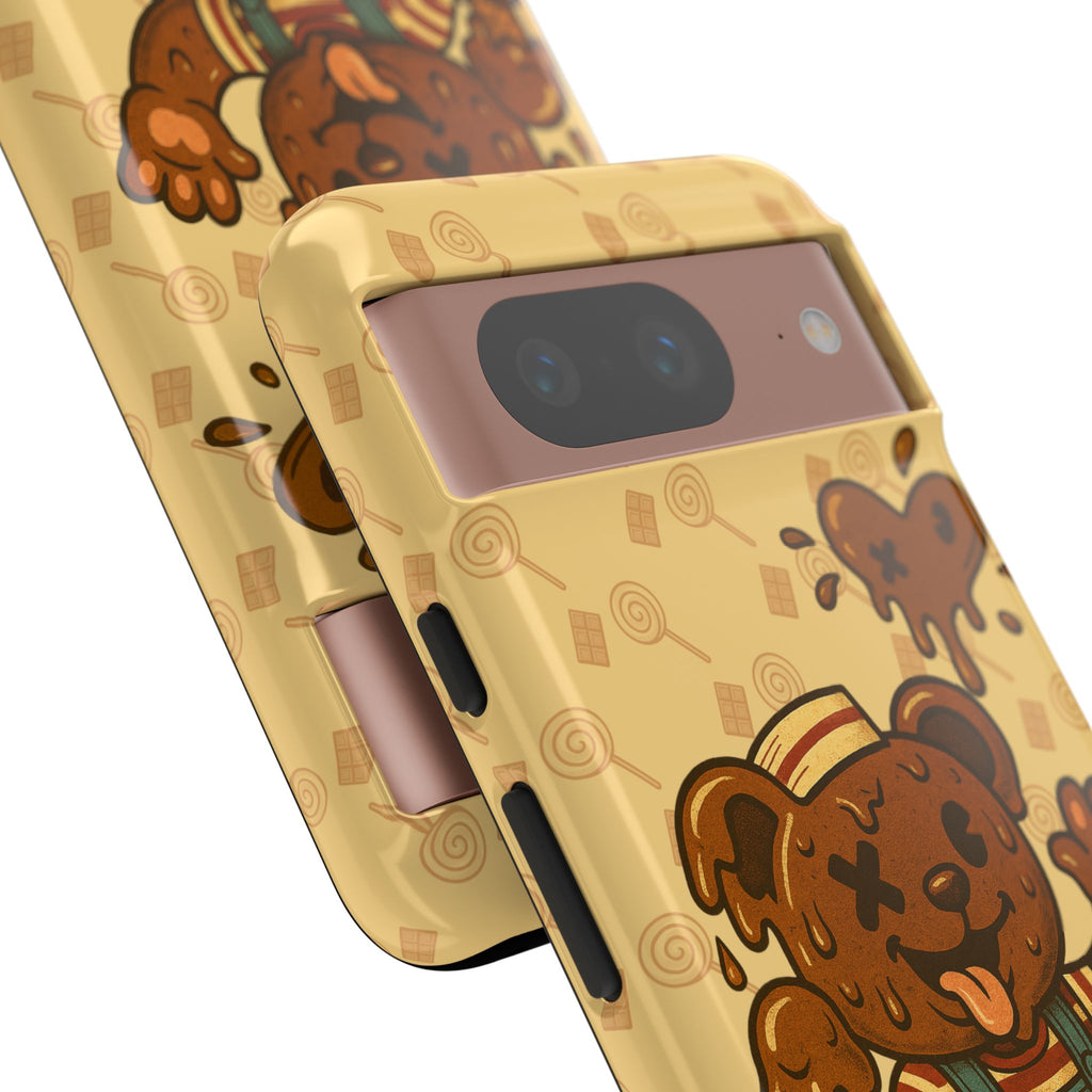 ChocoBear Phone Case - Melting Chocolate Bear Design for iPhone, Samsung Galaxy, and Google Pixel