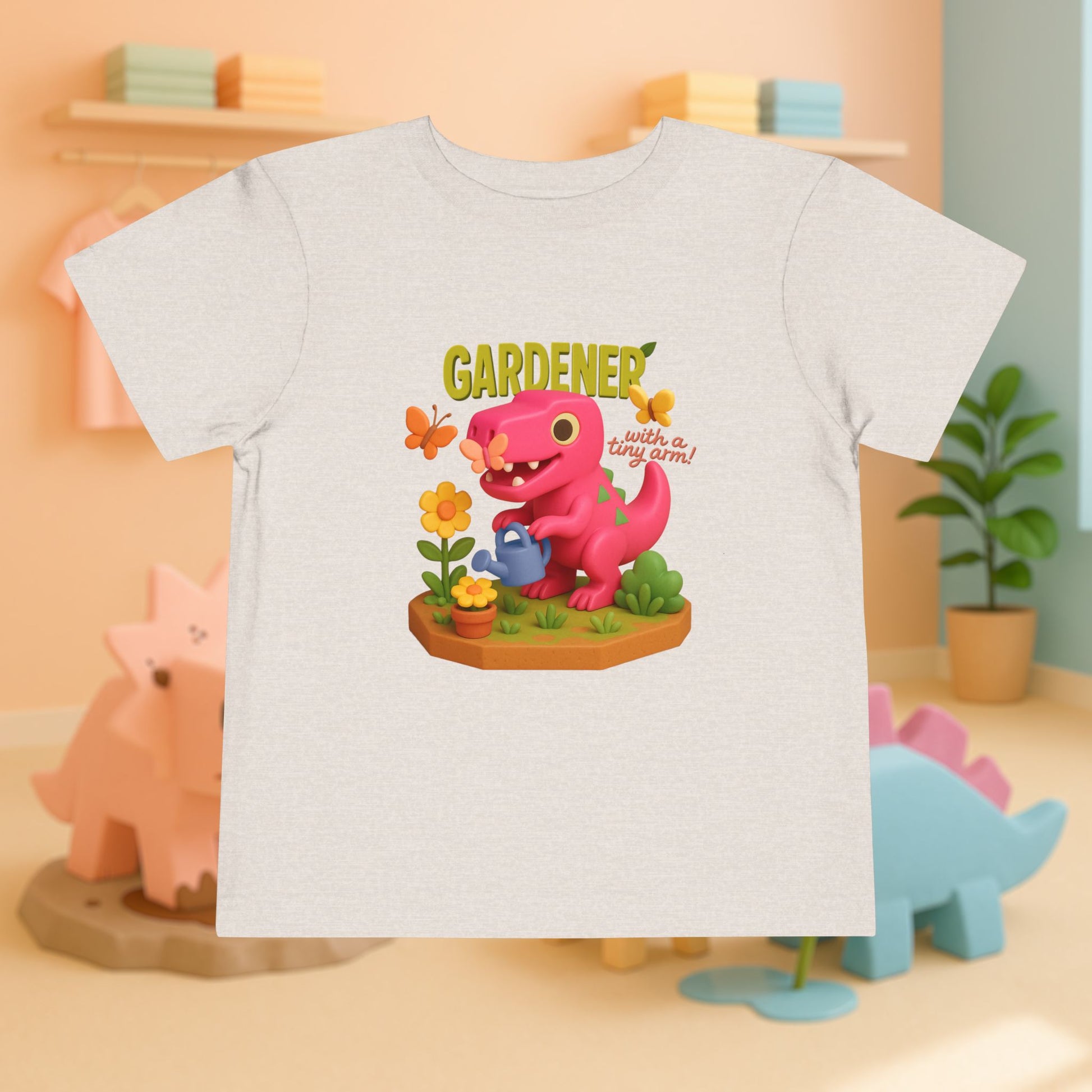 Gardener with a Tiny Arm! Tyra the T-Rex | Toddler Dinosaur Tee