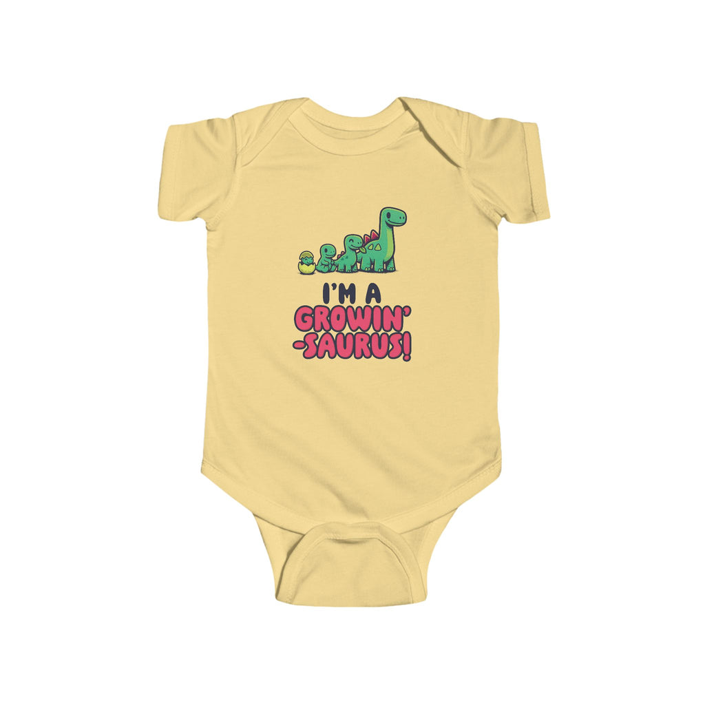 I'm a Growin' Saurus! - Cute Dinosaur Infant Bodysuit , Baby Shower Gift, Toddler Clothing, Dinosaur Lover Outfit, Kids Birthday