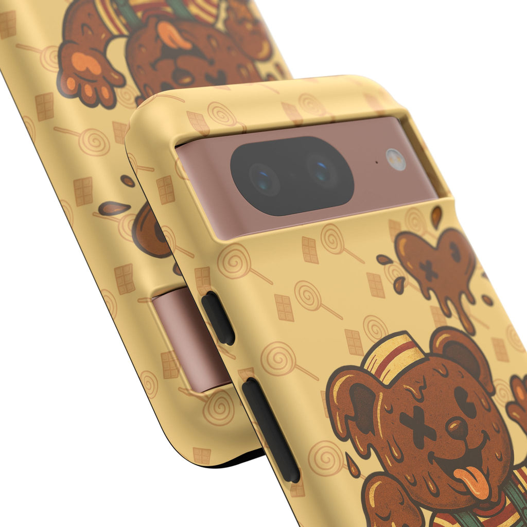 ChocoBear Phone Case - Melting Chocolate Bear Design for iPhone, Samsung Galaxy, and Google Pixel