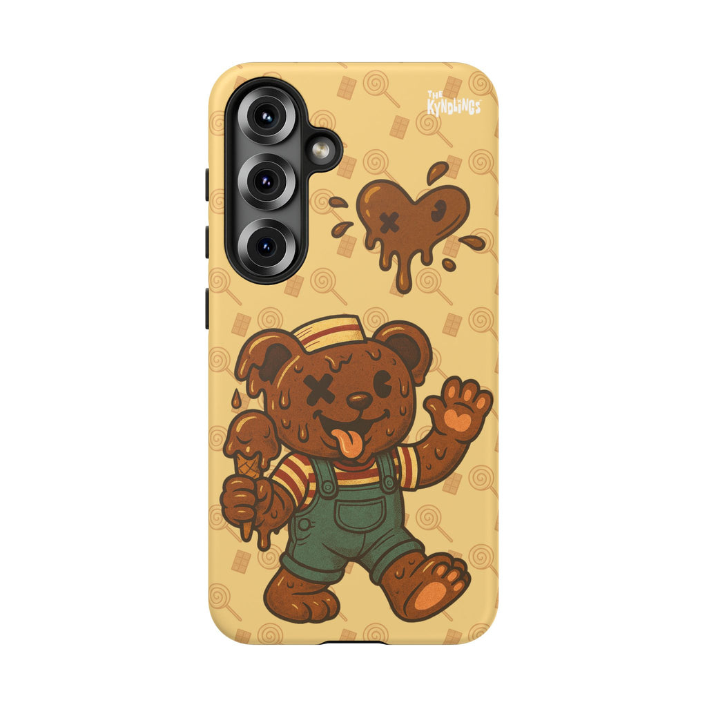 ChocoBear Phone Case - Melting Chocolate Bear Design for iPhone, Samsung Galaxy, and Google Pixel