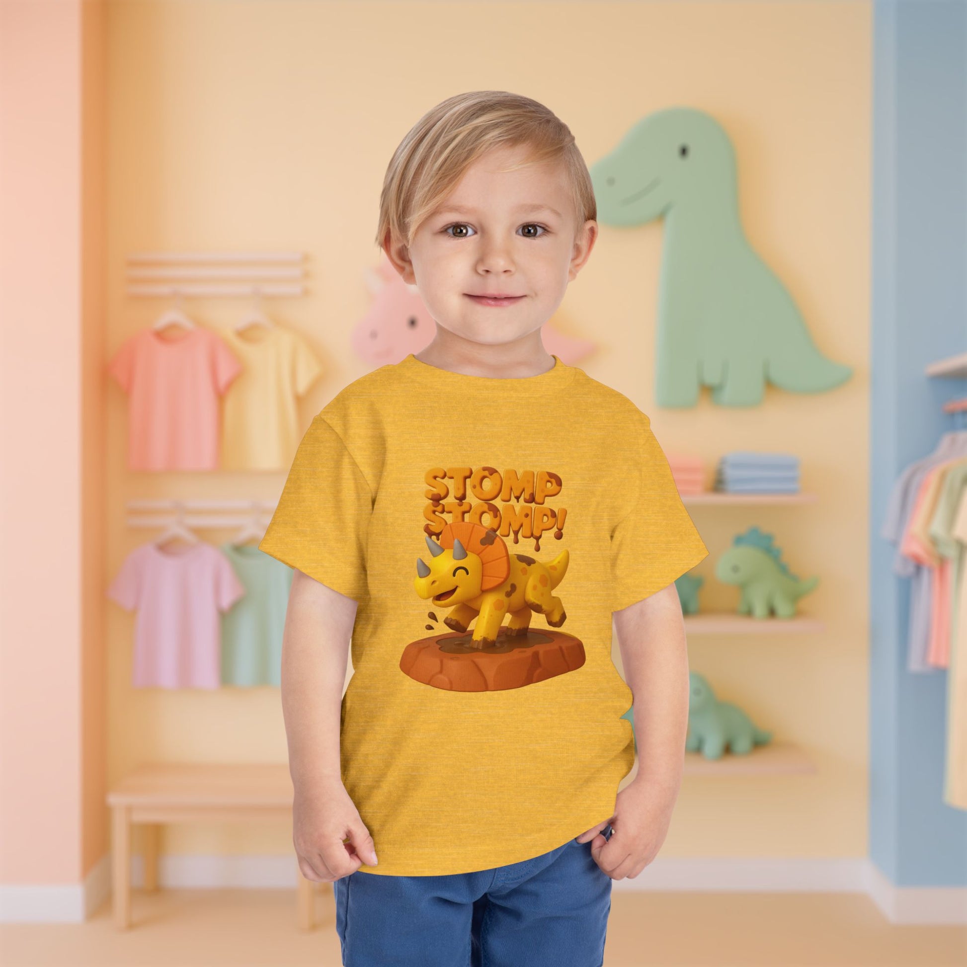 STOMP STOMP! Cera the Triceratops | Toddler Dinosaur Tee