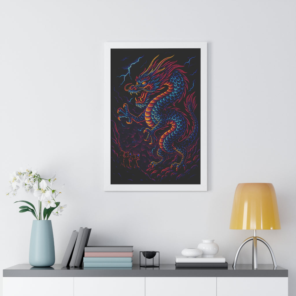 Bold Dragon Framed Poster