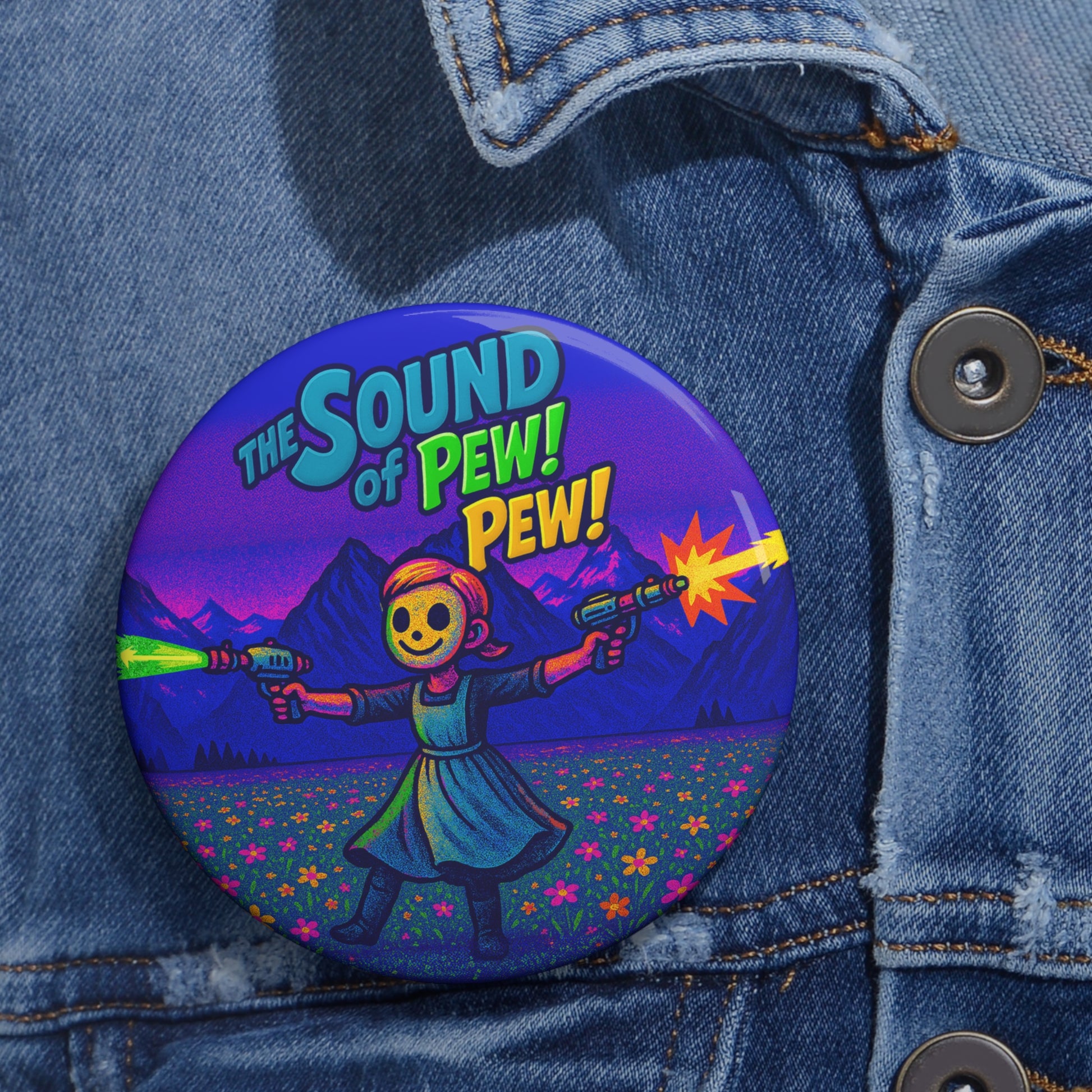 The Sound of Pew Pew - Pin Button